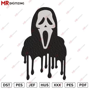 Boo Horor Halloween Embroidery design