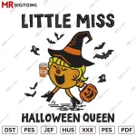 LITTLE MISS 2 Halloween Embroidery design