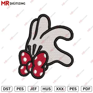 Minnie Hand Embroidery design