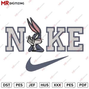 Nike Bug Bunny Embroidery Design