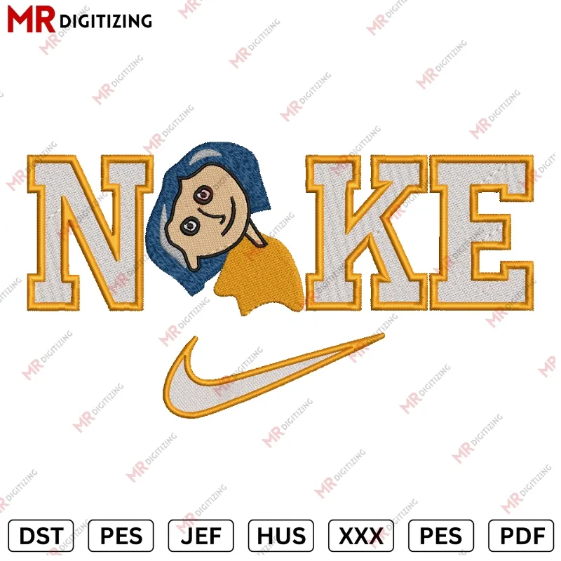 Nike Coraline Embroidery Design With seleve Embroidery File