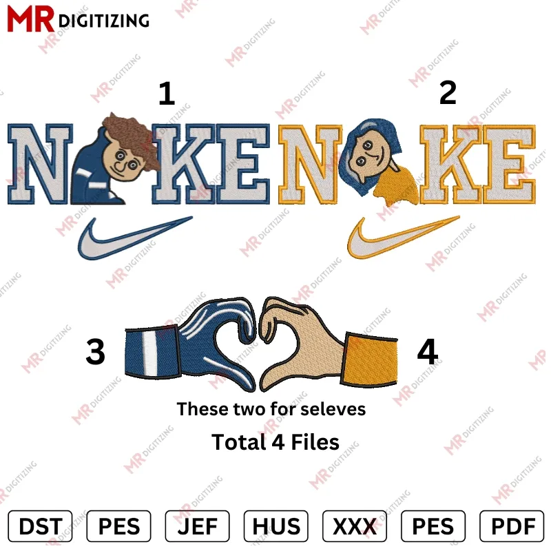 Nike Coraline and Nike Wybie Embroidery Machine design