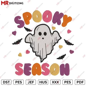 Spooky Season V3 Halloween Embroidery Design