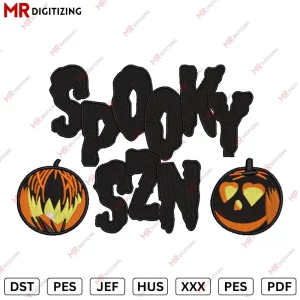 Spooky Season V8 Halloween Embroidery Design