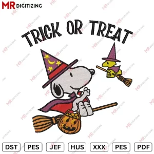 TRICK OR TREAT Embroidery design