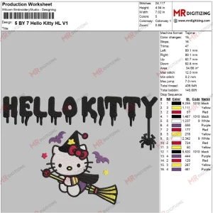 5 BY 7 Hello Kitty HL V1