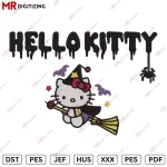 Hello Kitty HL V1 Halloween Embroidery Design