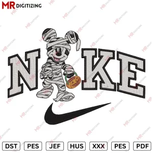 Nike Mickey Halloween Embroidery design