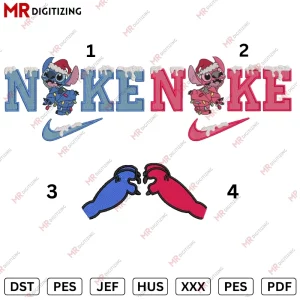 Nike Angel Nike Stitch Christmas Embroidery design v4