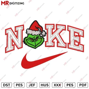 Nike grinch V5 Christmas Embroidery designs