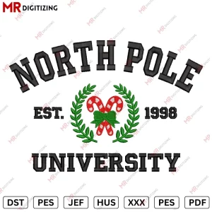 North Pole Cristmas Embroidery Design v2