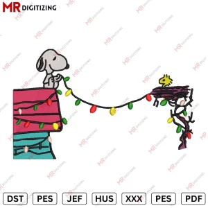 Snoopy c12 Christmas Embroidery design