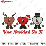 Una navidad sin ti Christmas Embroidery design V2