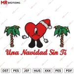 Una navidad sin ti v3 Christmas Embroidery Design