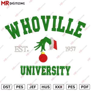 Whoville Uni v1 Christmas Embroidery design