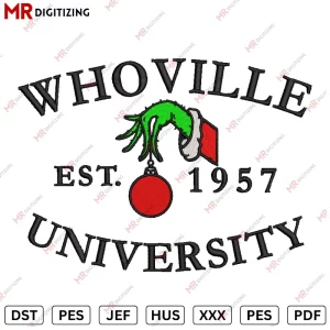 Whoville unii Christmas Embroidery Design v3