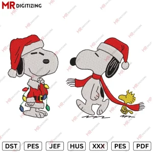 snoopy c1 Christmas Embroidery design