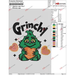 Grinchy Logo 5 by 7