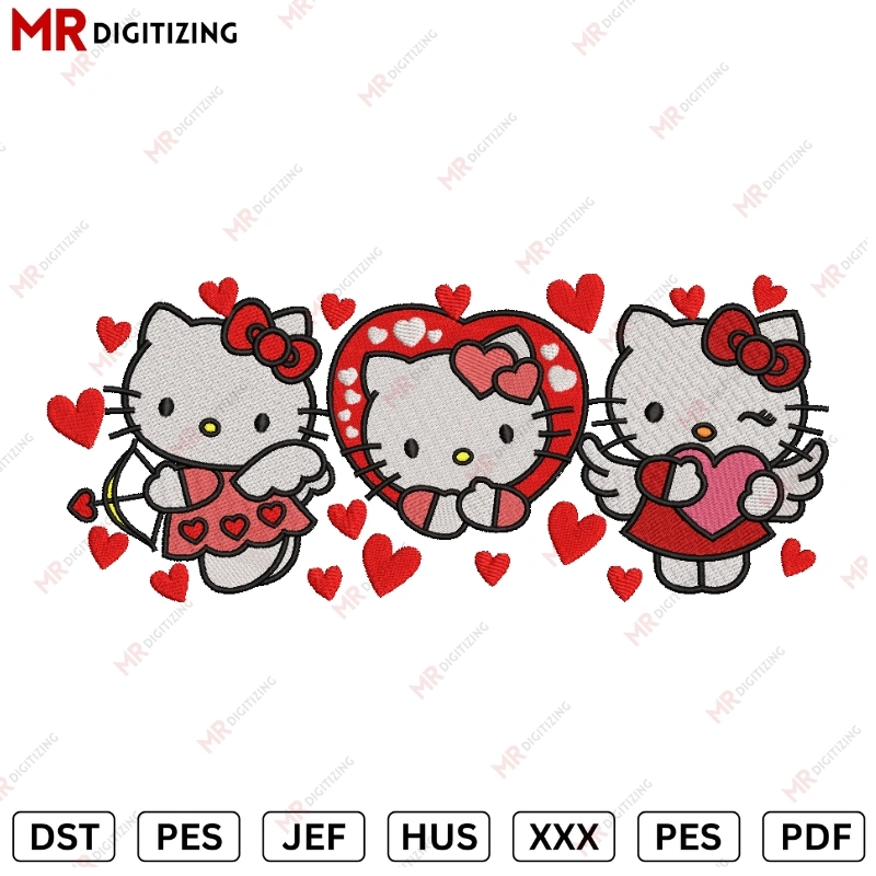 Hello Kitty Baby embroidery design 2
