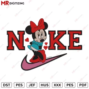 Nike Minnie VL3 Valentines Embroidery Design
