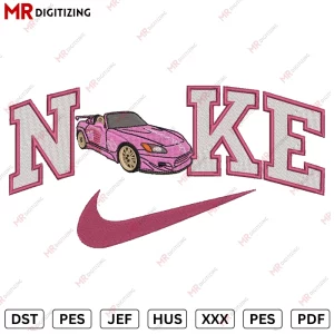 Nike Suki Fast & Furious Car Embroidery Design