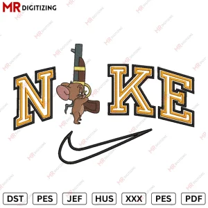 Nike jerry Gun Embroidery Design