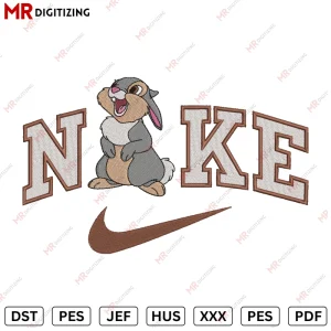 Nike thumper Bunny Embroidery Design