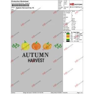 Autumn Harvest 6 by 10
