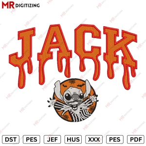JACK DRIP Halloween Embroidery design