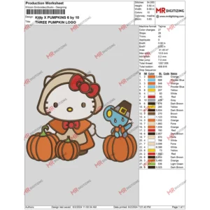 Kitty X PUMPKINS 6 by 10