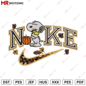 NIIKE Snoopy halloween Embroidery desing