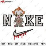 NIKE Pennywise Jo KER Halloween Embroidery design