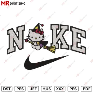 Nike Kitty HL Halloween Embroidery design