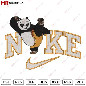Nike Kung fu Panda v2 pooh Embroidery design