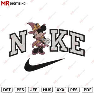Nike Minnie Embroidery desing