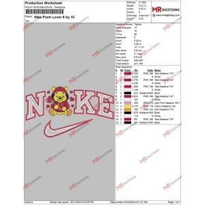 Nike Pooh Lover 6 by 10