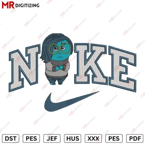 Nike Sadness Inside Out Embroidery Design