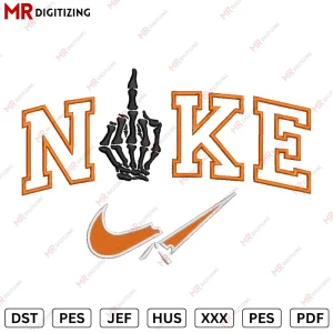 Nike Skelton Hand Embroidery design