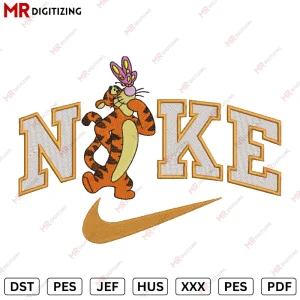 Nike Tiger v6 pooh Embroidery design