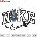 Nike bluey Halloween Embroidery design