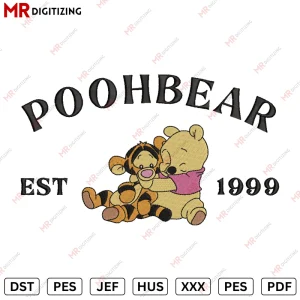 POOH BEAR Embroidery design