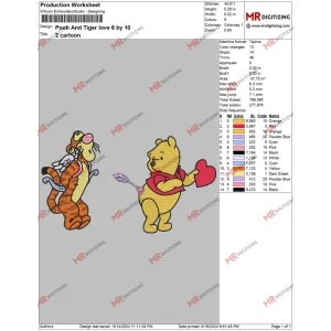 Pooh And Tiger love 6 by 10