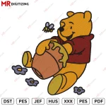 Pooh Hunny v5 Machine Embroidery design