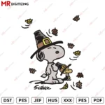 Snoopy Fall & Wood Stock Halloween Embroidery design