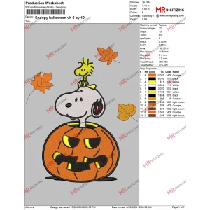 Snoopy halloween vh 6 by 10