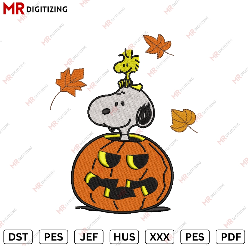 Snoopy halloween vh Embroidery desing