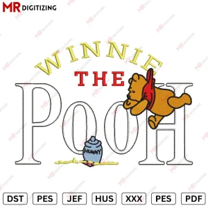WINNE THE POOH Embroidery design
