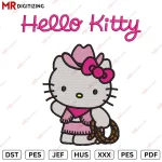 Hello kitty X Woody Embroidery design