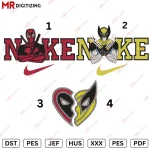 Nike Deadpool and Nike Wolverine Embroidery Design