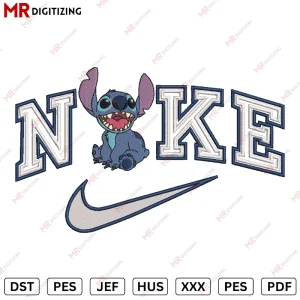 Nike Lilo Stitch Embroidery design